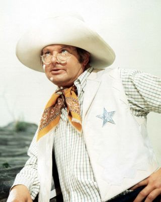 Benny Hill 8x10 Photo Classic As Cowboy