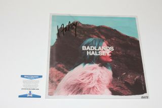 HALSEY SIGNED ' BADLANDS ' VINYL ALBUM RECORD LP B AMERICANA BECKETT BAS 2