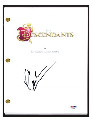Cameron Boyce Signed Autographed Descendants Movie Script Psa/dna
