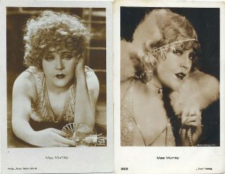 1930s 2 Diff Hollywood Movie Studio Postcards May Murray 14