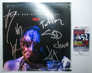 Slipknot Band Signed We Are Not Your Kind 12x12 Album Flat Jsa Vinyl