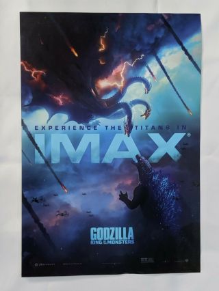 Godzilla: King Of The Monsters Imax Movie Poster 13 " X 19 " Godzilla
