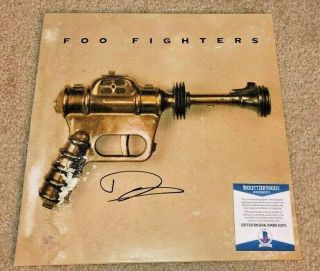Dave Grohl Signed Foo Fighters Vinyl Album Self Titled Debut Nirvana Bas