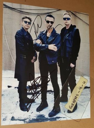 Depeche Mode Signed Martin Gore Andy Fletcher Autograph