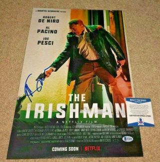 Director Martin Scorsese Signed The Irishman 12x18 Movie Poster Photo Casino Bas