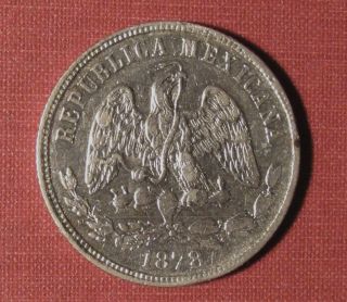 1878 Go Mexico 50 Centavos - Very Bright Coin,  Lightly Circulated Please View