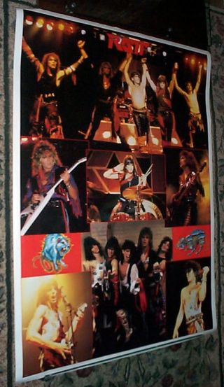 Ratt Huge Vintage Collage Poster In Only One