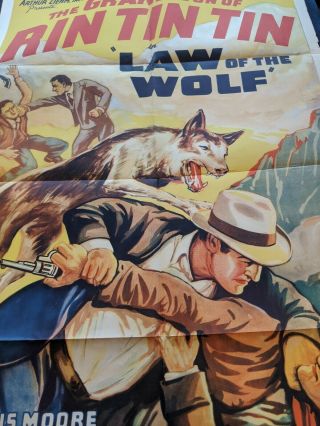 1939 Law of the wolf one sheet movie poster grandson of Rin Tin Tin 3