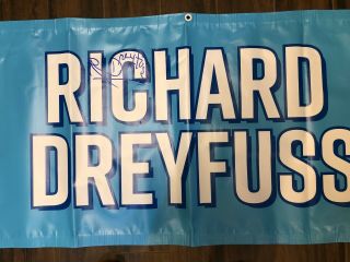 Official SharkCon Banner Autographed by Richard Dreyfuss From Jaws 2