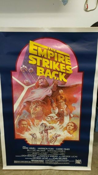 Us 1 - Sheet - Rolled Star Wars The Empire Strikes Back 1982 Re - Release82 27x41