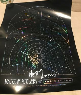 Maggie Rogers signed LIMITED RADIO CITY 18 
