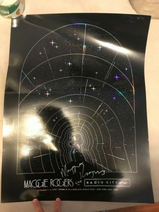 Maggie Rogers signed LIMITED RADIO CITY 18 