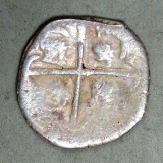 Spanish Colonial - Mexico 16xx 1 Real Silver Coin - Cob