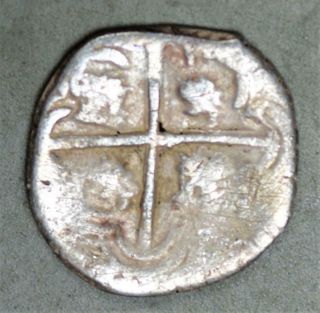 Spanish Colonial - Mexico 16XX 1 Real Silver Coin - Cob 2