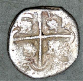 Spanish Colonial - Mexico 16XX 1 Real Silver Coin - Cob 3