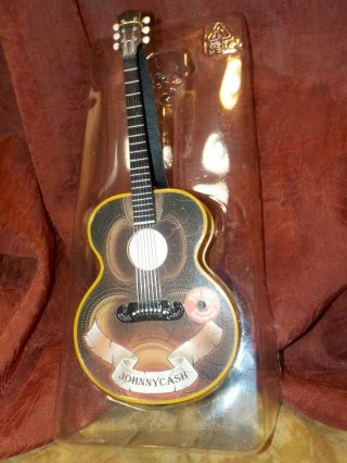 Johnny Cash Sings Guitar Musical Ornament 