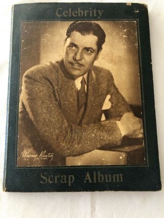 Vintage Celebrity Scrap Album Ciggarette Cards Shirley Temple Katherine Hepburn