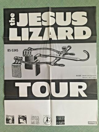 Jesus Lizard Vintage 22x28 Tour Poster Touch & Go Punk Big Black Scratch Acid