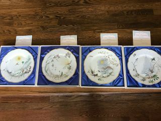 Haviland Limoges,  Set Of 4 Seasons Plates