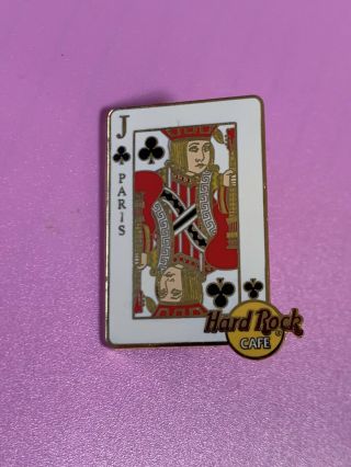 Hard Rock Cafe Jack Of Clubs Playing Card Pin Paris Limited Edition 500