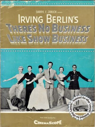 Marilyn Monroe,  There’s No Business Like Show Business Film Program 1954 Photos