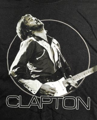Eric Clapton 2018 European / Usa Tour T - Shirt Black Photo