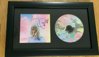Taylor Swift Autographed Lover Cd - Framed With Certificate Of Authenticity
