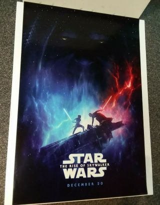 Star Wars The Rise Of Skywalker 27 " X 40 " Double Sided Movie Poster