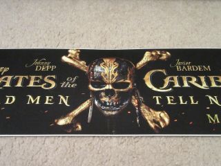 PIRATES of the CARIBBEAN: DEAD MEN [2017] 5x25 [LARGE] MOVIE POSTER [MYLAR] 2