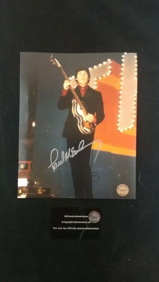 The Beatles Paul Mccartney Signed 8x10 Photo.  With See Photos Must Have