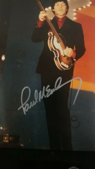 The Beatles Paul McCartney Signed 8x10 Photo.  With See Photos Must Have 2