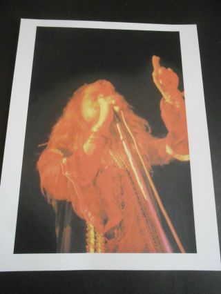 Ltd Edt Janis Joplin 1969 Texas Pop Festival Print Photo Led Zeppelin Santana