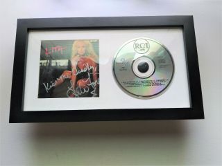 Lita Ford Kiss Me Deadly Signed,  Framed Cd Album