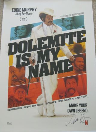 Dolemite Is My Name Eddie Murphy Hand Signed Autographed 2019 Poster 27 X 40