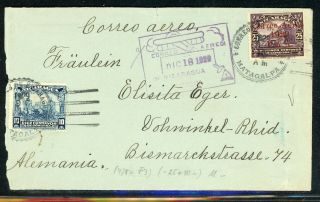 Nicaragua Postal History: Lot 172 1929 Air 35c Matagalpa - Germany $$$