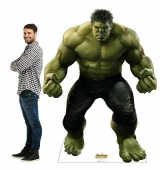 Marvel 79 " Hulk Life - Size Cardboard Cutout Stand Up Infinity War Avengers