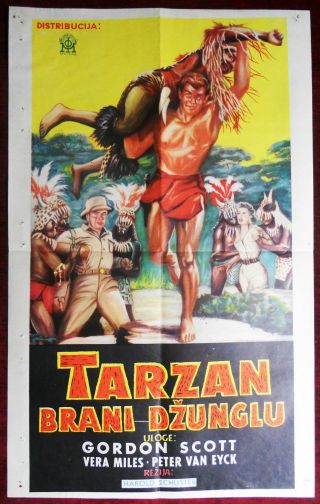 1955 Movie Poster Tarzan 