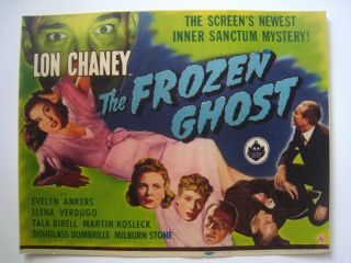 1944 Frozen Ghost,  Lon Chaney Vintage Lobby Card 1