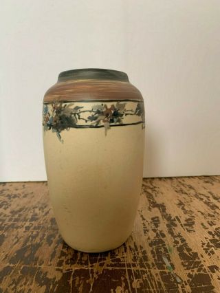 Antique Weller Art Pottery Hand Painted Vase 2