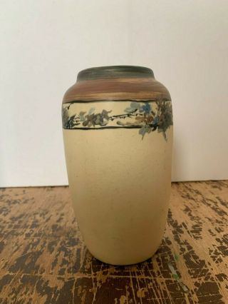 Antique Weller Art Pottery Hand Painted Vase 3