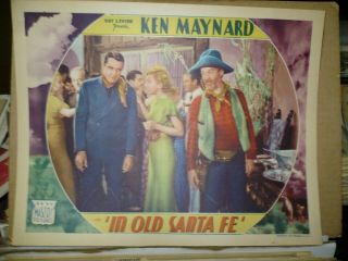 In Old Santa Fe,  Orig 1934 Lc (ken Maynard,  Gene Autry 