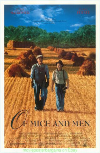 Of Mice And Men Movie Poster 27x41 Rolled John Malkovich Gary Sinise