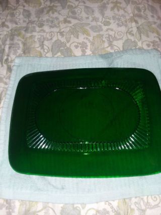 Vintage Green Depression Glass Plates - Rectangluar Set Of 12