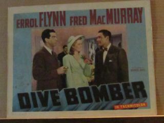 Dive Bomber,  Errol Flynn Lobby Card