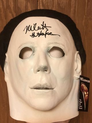 Halloween Michael Myers Nick Castle Signed Autographed Mask Exact Signing Proof
