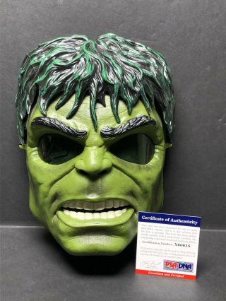 Stan Lee Signed Marvel Avengers :hulk Mask Avengers Psa X60638