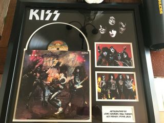 KISS Signed and Framed ALIVE Album with 2