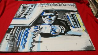 Steve Keene Painting Beastie Boys Ill Communication 24 " X 24 "