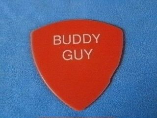 Vintage Buddy Guy Guitar Pick Red W/ White Block Print 1994 Tour