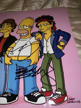Rolling Stones Simpson’s 10 X 8 Signed By Mick Jagger Keith Richards & Matt G 3